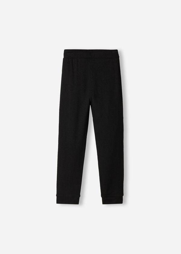 calzedonia kinder-leggings aus kaschmir-stretchmaterial schwarz