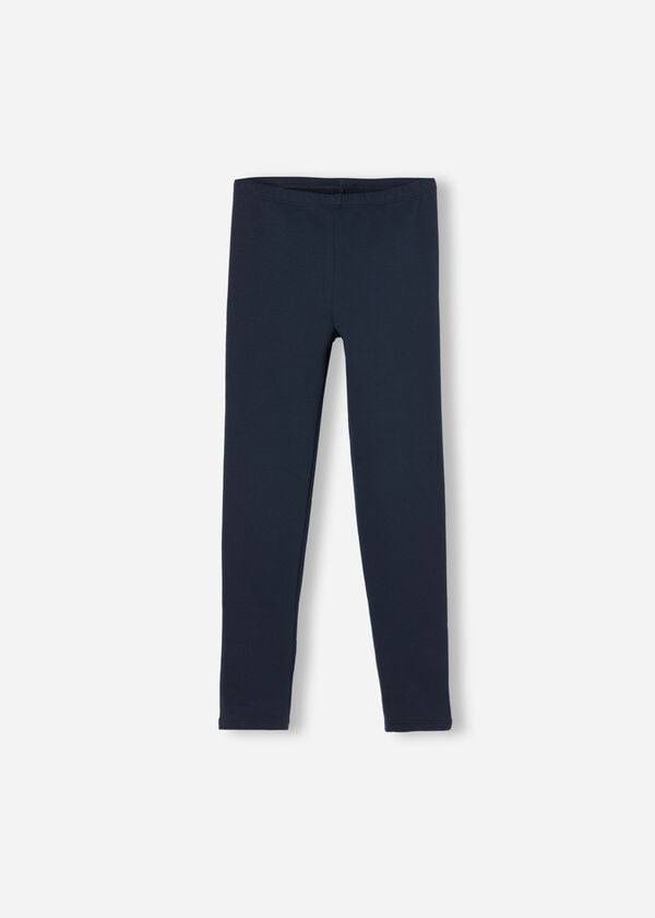 blaue calzedonia thermoleggings für kinder