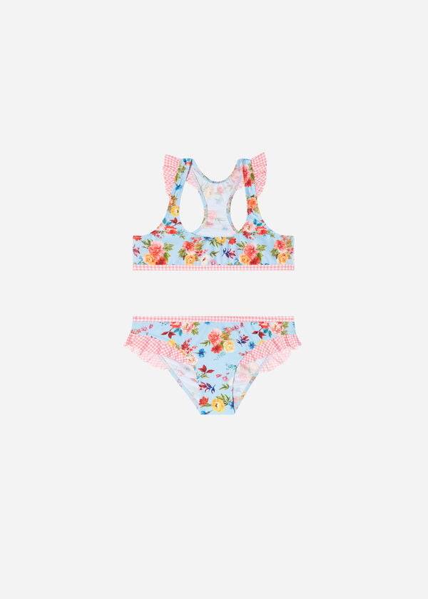 mehrfarbiger zweiteiliger badeanzug „masha mit blumenmuster von calzedonia