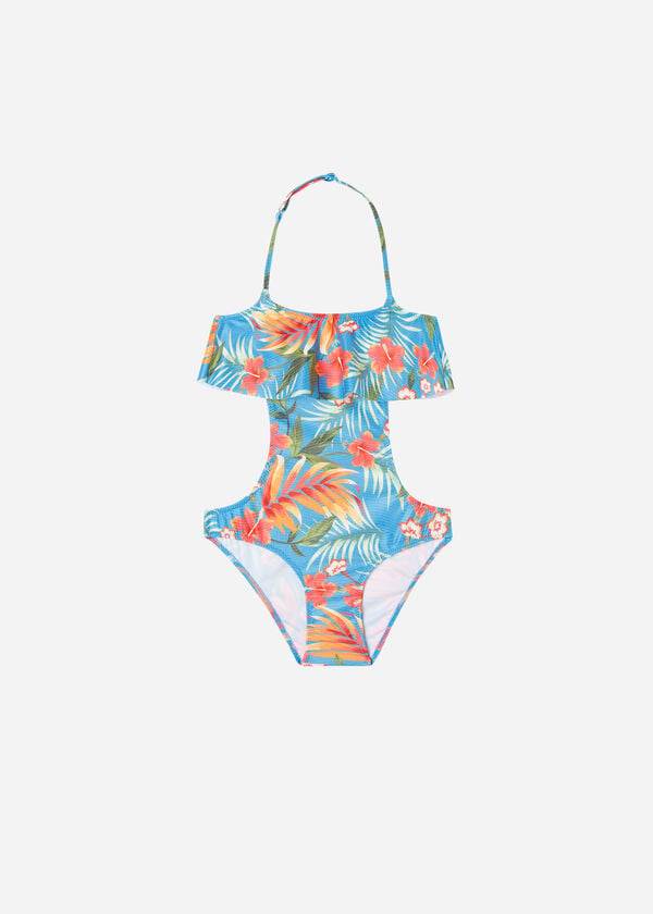 grüne calzedonia-einteiler-badeanzüge für kinder maui-stil