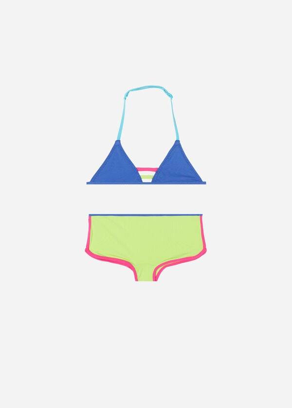 blaue calzedonia zweiteilige tokyo eco kinderbadeanzüge