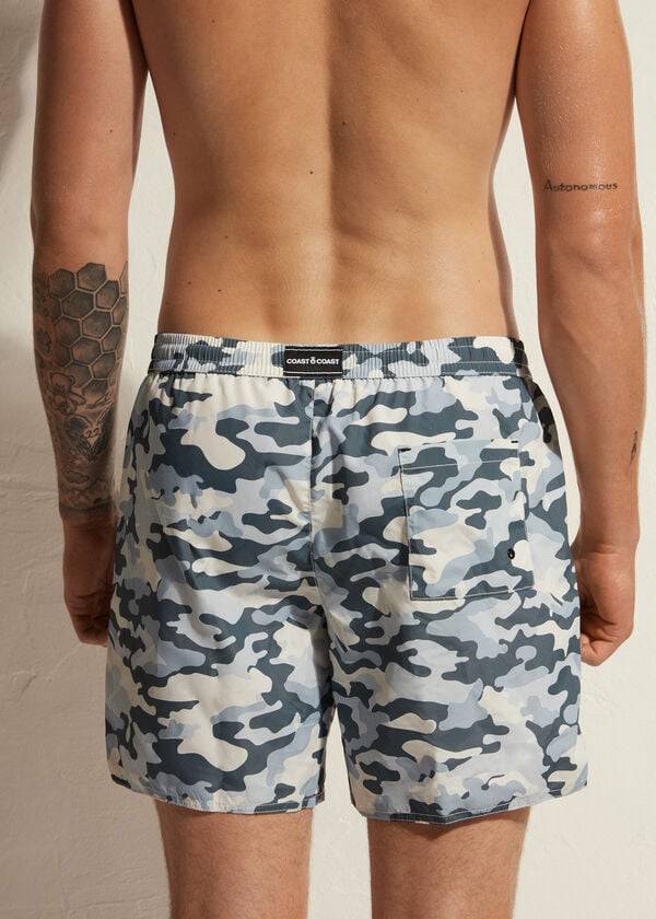 schwarzeweiße herren-badehose calzedonia formentera