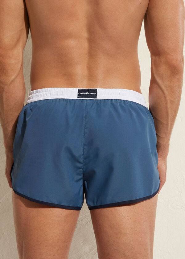 blaue herren-badehose calzedonia venice beach eco