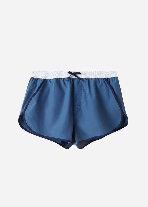 blaue herren-badehose calzedonia venice beach eco