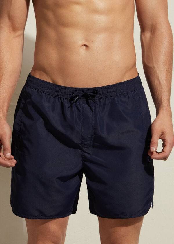 calzedonia formentera eco herren-badehose blau