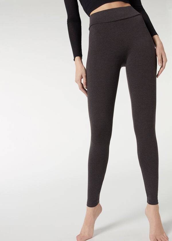 calzedonia baumwoll-leggings für damen grau
