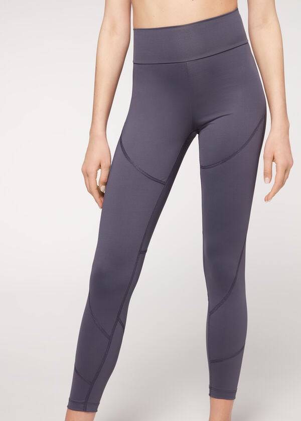 calzedonia performance sportleggings für damen marineblau