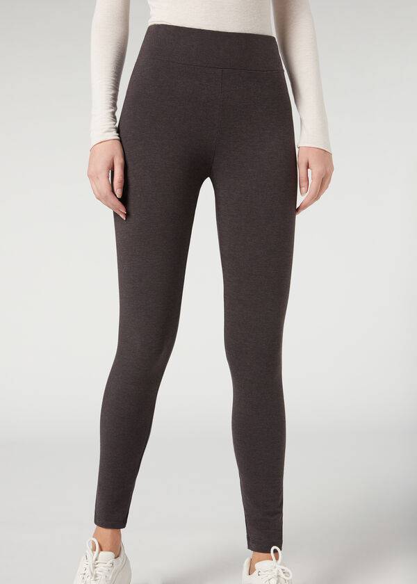 graue calzedonia thermal damenleggings