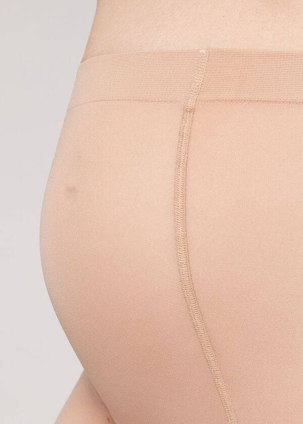 beige calzedonia 30 denier umstandsstrumpfhose transparent für damen