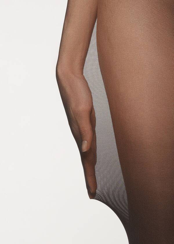 damen calzedonia 30 denier blickdichte komplett unsichtbare leggings schwarz