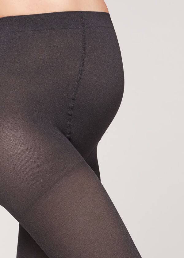 calzedonia 60 denier umstandsstrumpfhose blickdicht damen grau