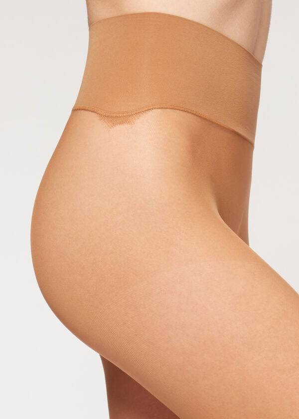 calzedonia 20 denier essential invisible sheer damen-strumpfhose khaki