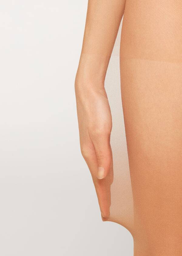 calzedonia 20 denier essential invisible sheer damenstrumpfhose beigebraun