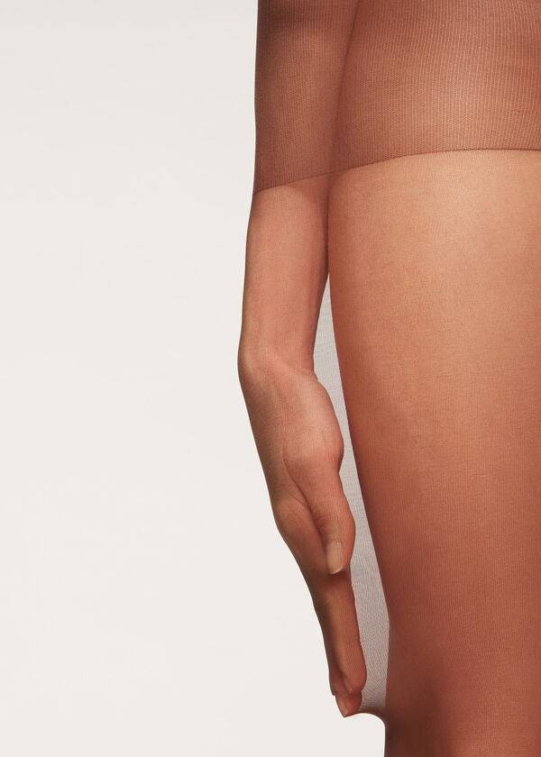 calzedonia 40 denier action medium sheer damen-tights kaffeebraun