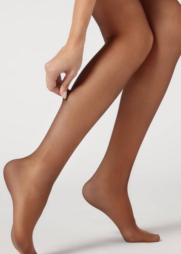 calzedonia 40 denier action medium sheer damen-tights kaffeebraun