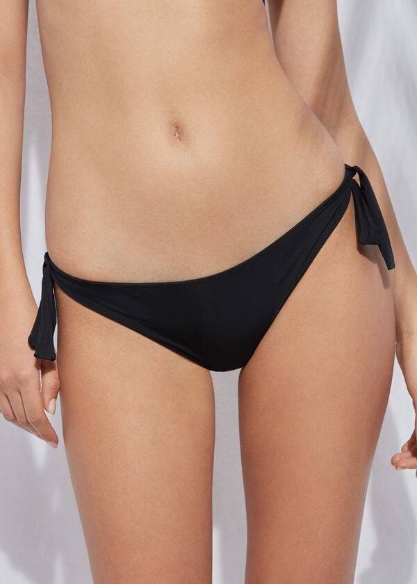 calzedonia bow brazilian indonesia eco damen-bikinihose schwarz