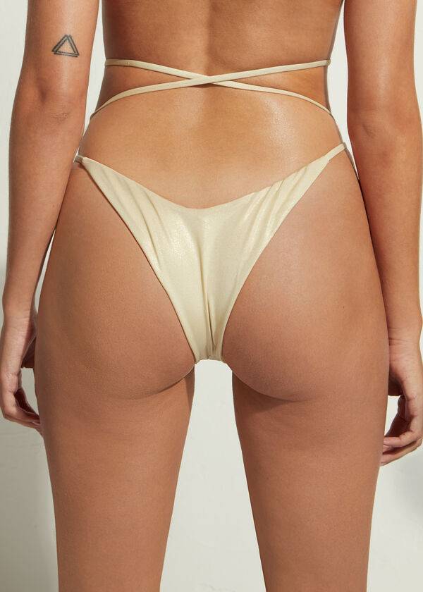 calzedonia brazilian string bikinihose für damen abu dhabi gold