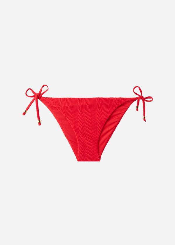 calzedonia chevron string casablanca damen-bikinihose rot