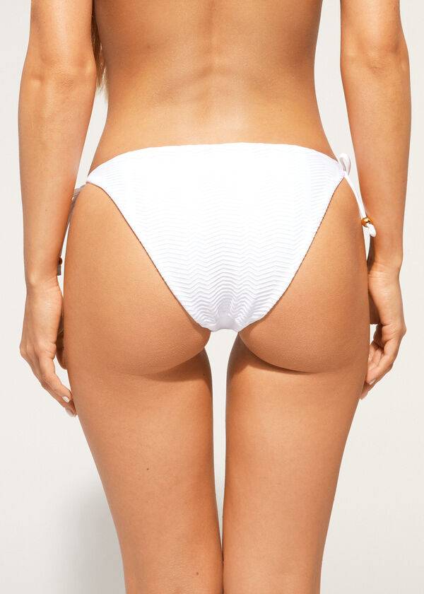 calzedonia chevron string casablanca damen-bikinihose weiß