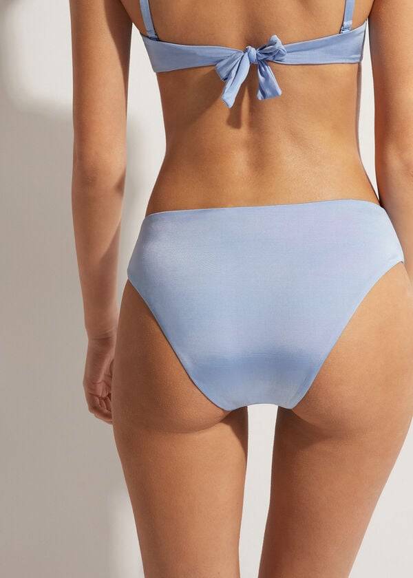 blaue calzedonia high waist abu dhabi damen-bikinihose