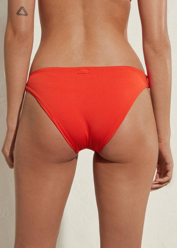 calzedonia indonesia eco damen-bikinihose rot