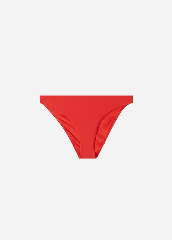 calzedonia indonesia eco damen-bikinihose rot