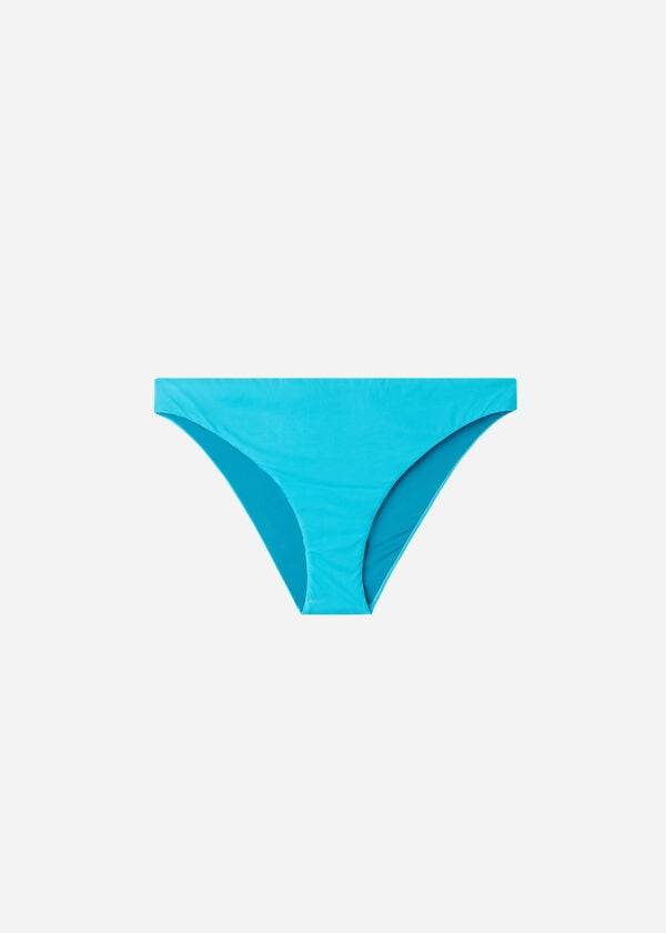calzedonia indonesia eco low rise damen-bikinihose türkis
