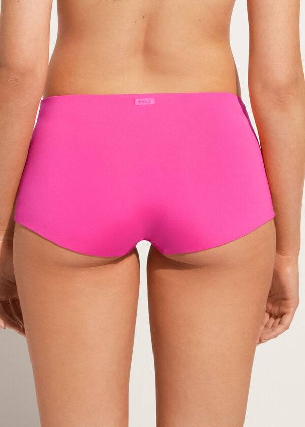 pinkfarbene calzedonia shorts für damen indonesische Öko-bikinihosen