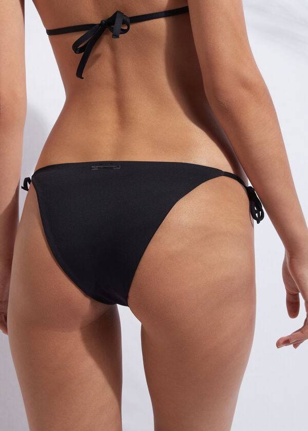 schwarze damen-bikinihose von calzedonia indonesia