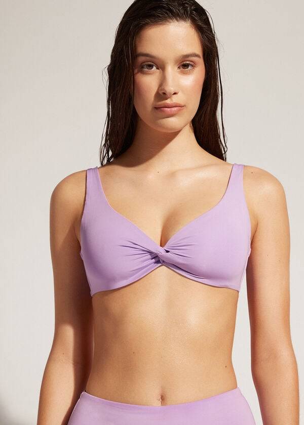 calzedonia balconette indonesia eco damen-bikinioberteil lila