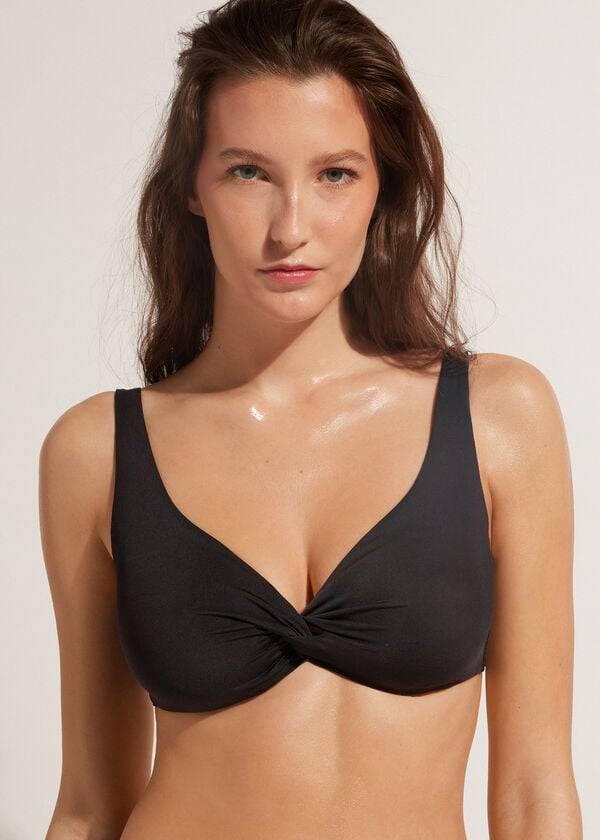 calzedonia balconette indonesia eco cobey damen-bikinioberteil schwarz