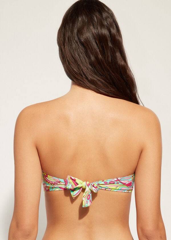 calzedonia bandeau londra bikinioberteil für damen in rosa