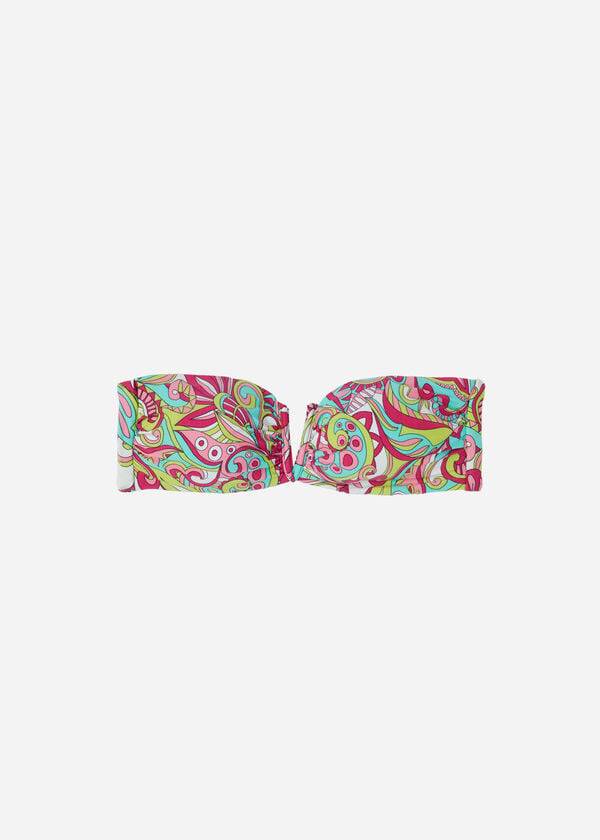 calzedonia bandeau londra bikinioberteil für damen in rosa