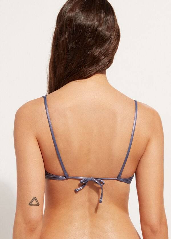 calzedonia bikini-oberteil mit balconette-effekt modell daytona damen blau