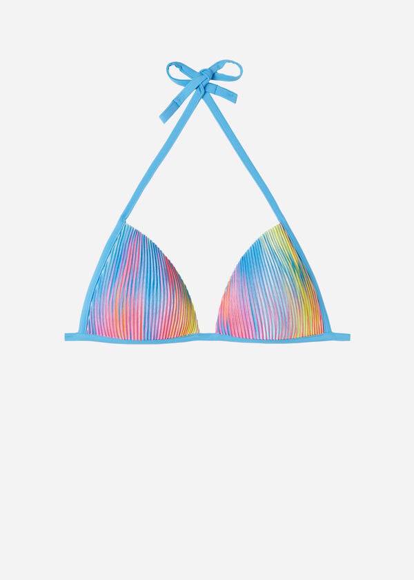 calzedonia triangel-bikini-oberteil mit abgestufter polsterung maiorca-stil mehrfarbig