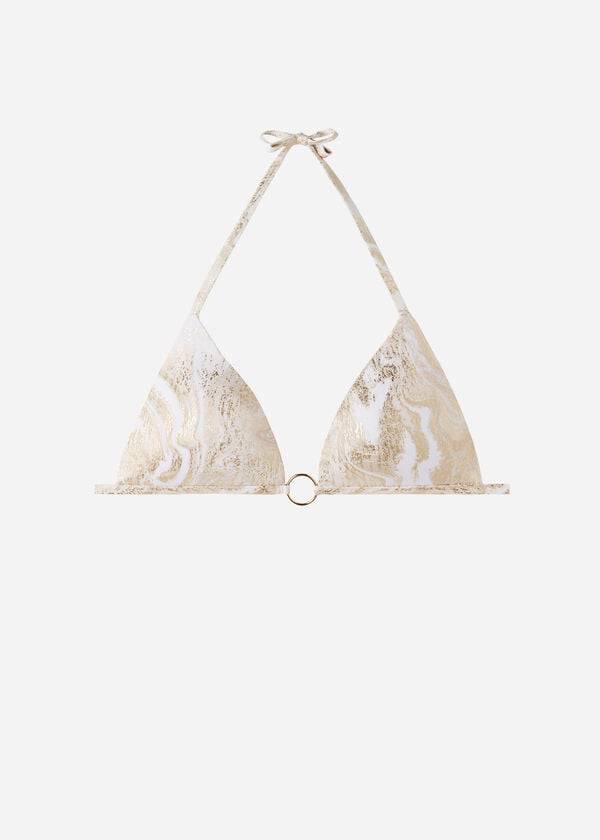 calzedonia triangel-bikini-oberteil mit abgestufter polsterung melbourne gold
