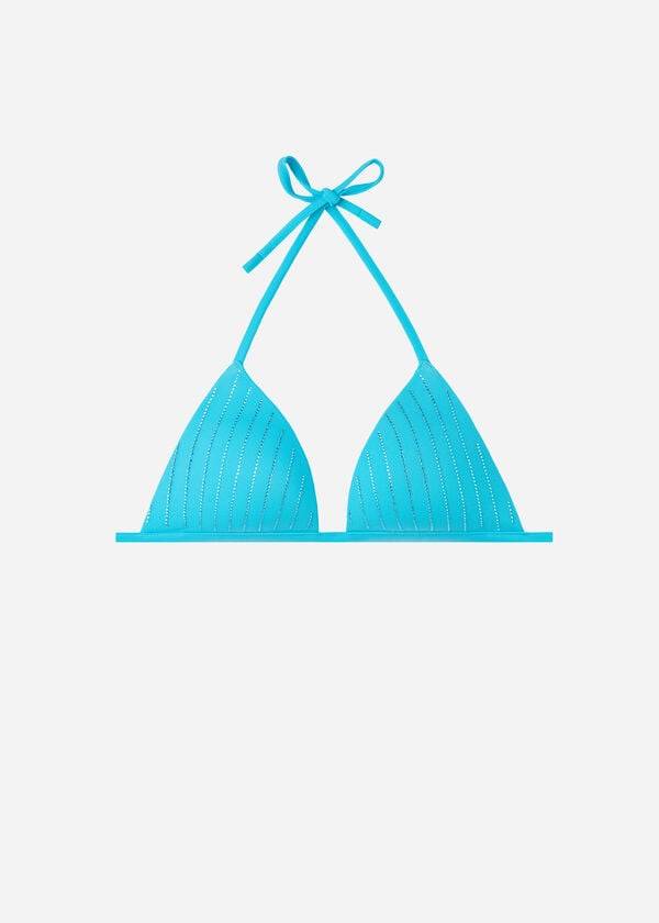 calzedonia triangel-bikini-oberteil mit abgestufter polsterung shanghai türkis