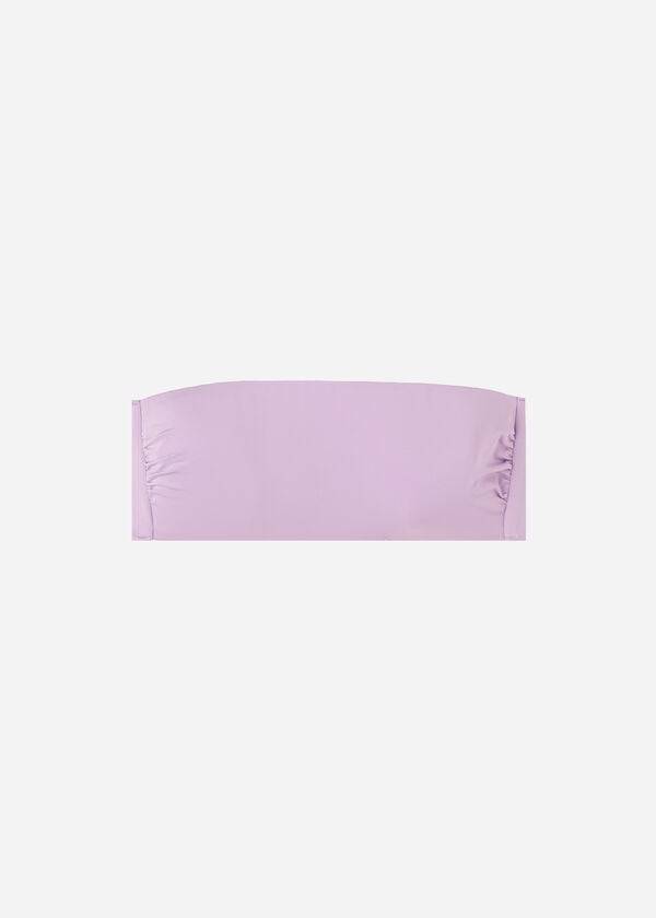 calzedonia gepolstertes bandeau-bikini-oberteil indonesien Öko trägerlos damen lila