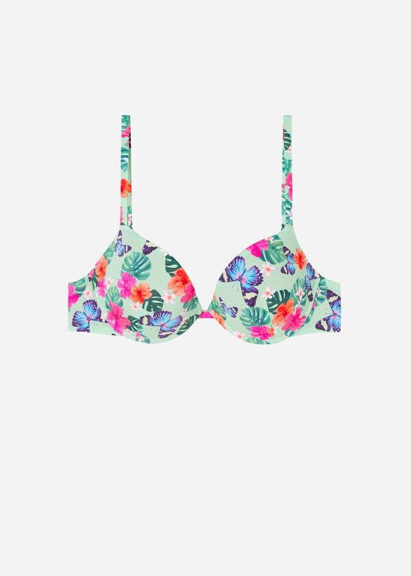 calzedonia damen-bikini-oberteil „malibu mit polsterung und push-up-funktion mehrfarbig