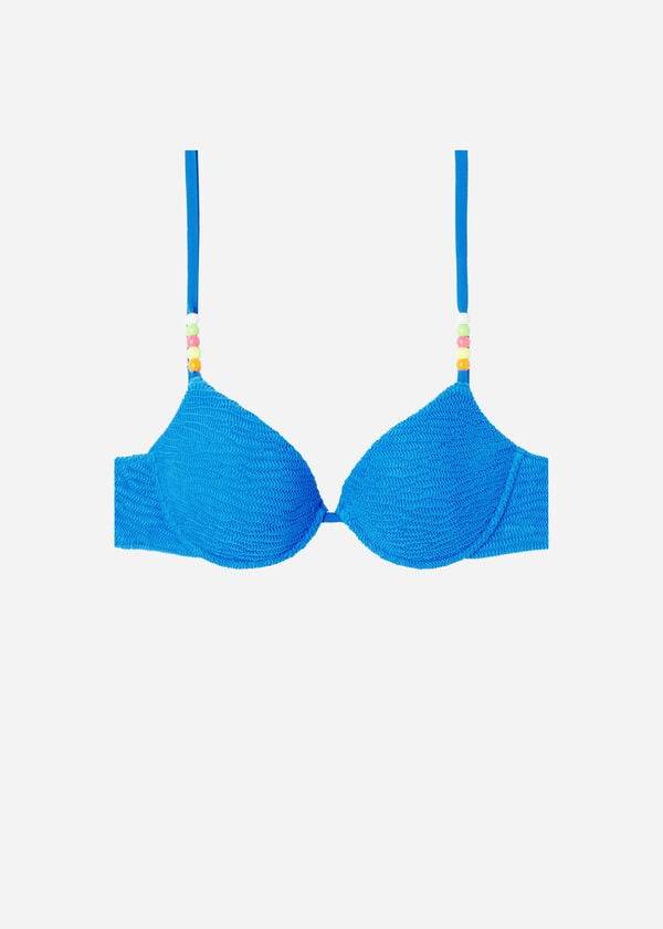 blaue calzedonia push-up bikini-oberteile für damen gepolstert san diego