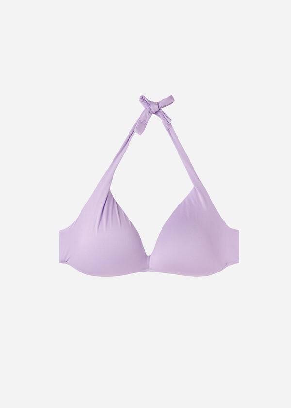 calzedonia padded triangle indonesia eco-strass-bikinioberteil für damen in lila