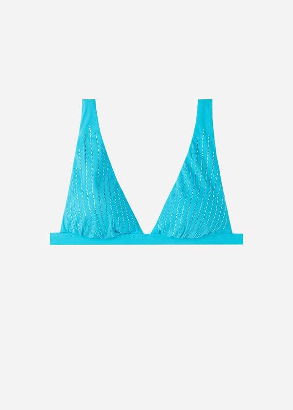 türkisfarbene calzedonia gepolsterte triangel-bikini-oberteile für damen aus shanghai