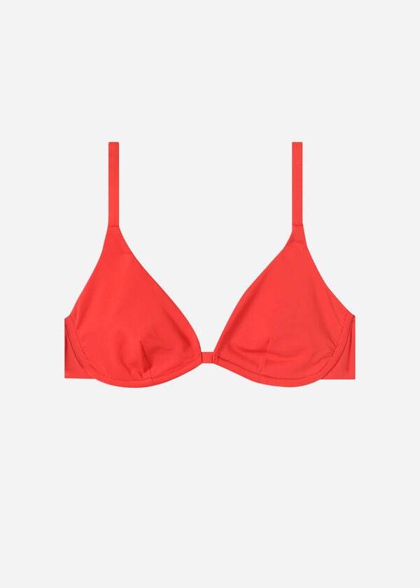 damen calzedonia push-up indonesia eco bikini-oberteil rot