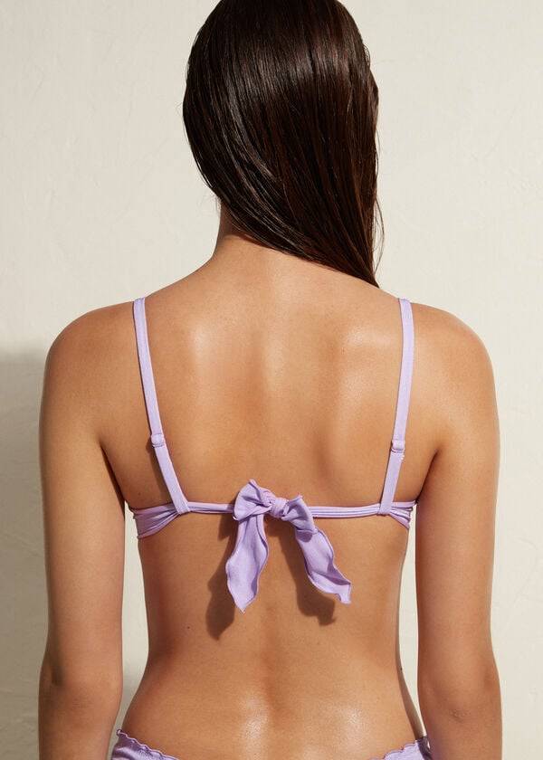 damen-bikini-oberteil calzedonia push-up madrid lila