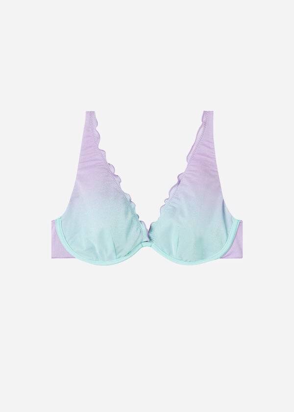 damen-bikini-oberteil calzedonia push-up madrid lila