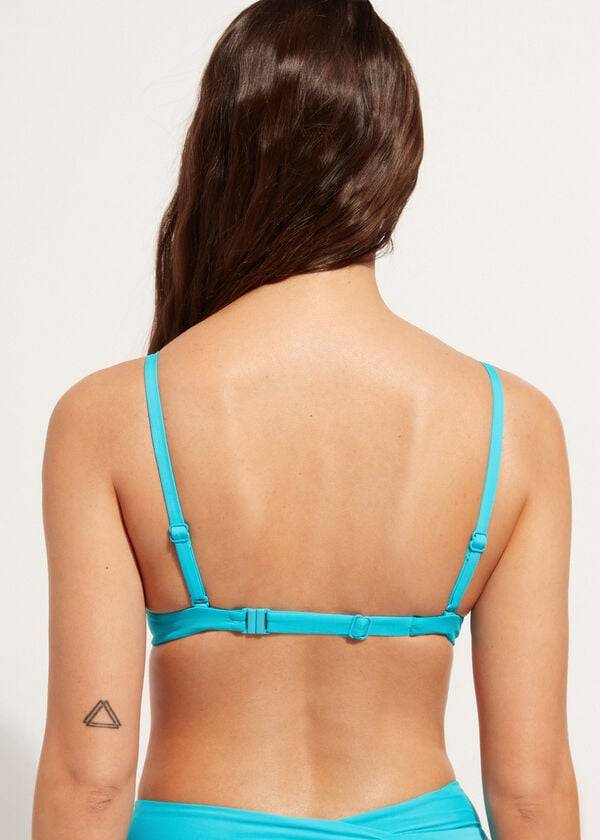 türkisfarbene calzedonia damen-bikini-oberteile mit weicher abgestufter polsterung und extra starkem push-up-effekt aus indonesien