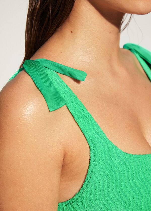 türkisgrünes calzedonia tank mykonos damen-bikini-oberteil