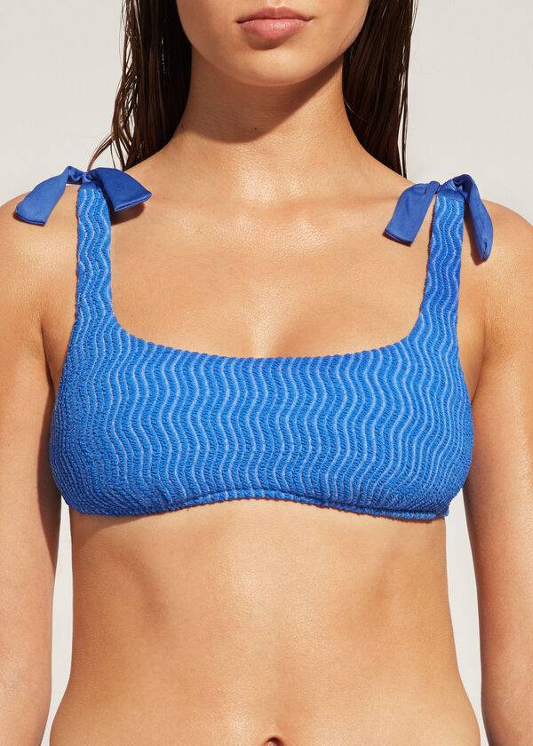 blaue calzedonia tank mykonos bikini-oberteile für damen