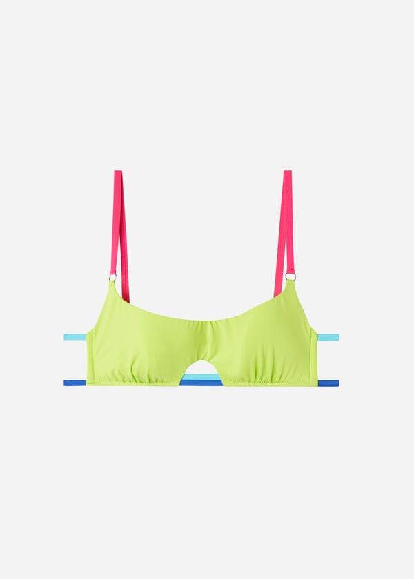 calzedonia tank tokyo eco bikini-oberteil für damen grün