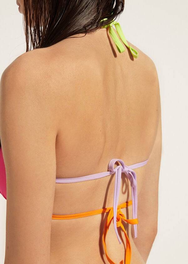 calzedonia tank tokyo eco damen-bikini-oberteil pink